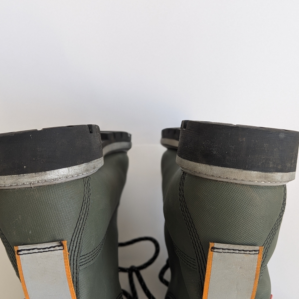 Timberland 6-Inch Helcor Leather Waterproof Boot Olive Green Men's sz 8 - Picture 11 of 12